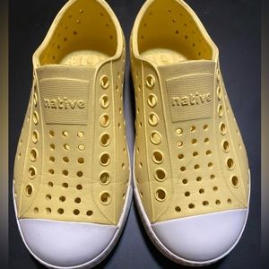 Native Yellow Rubber Toddler Sneakers- Size 9